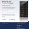 DAHAI Panou fotovoltaic 550W